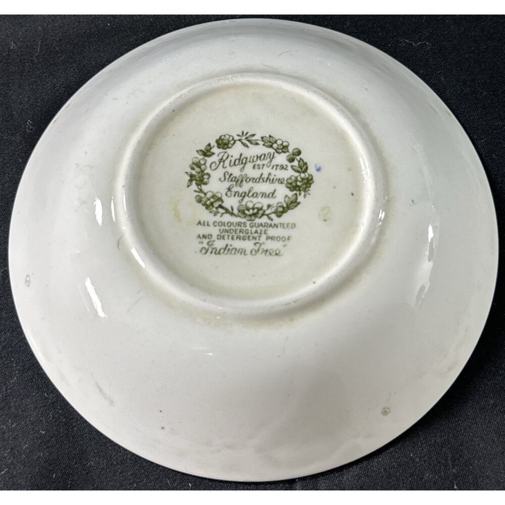 Ridgway Indian Tree Tea Set Cup Saucer Sugar Bowls Staffordshire England - Picture 9 of 14